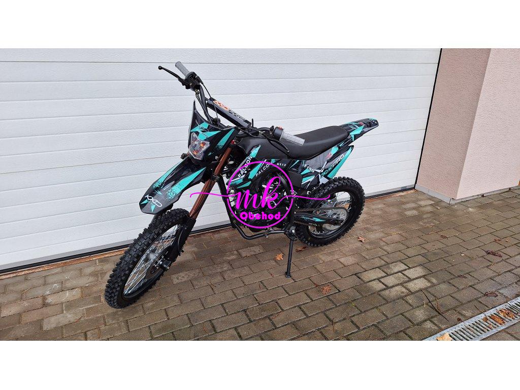 dirtbike pitbike 150 ccm KXD 613 19/16 4T - tyrkys (el.start)