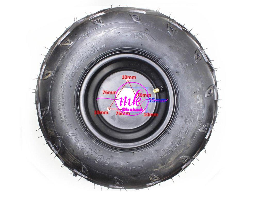 RÁFEK S PNEUMATIKOU/ KOLO ATV 7'' 16x8x7 3 ŠROUBY HB