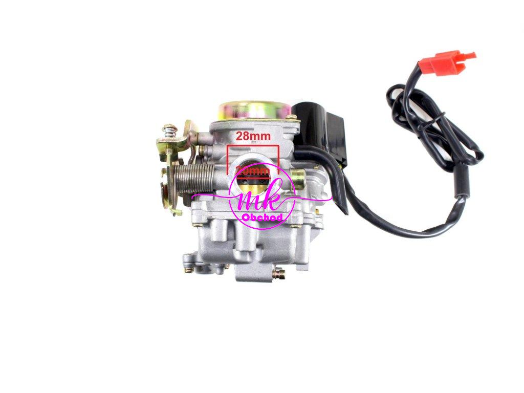 KARBURÁTOR GY6-100 SKÚTR 4T ROMET ROUTER KEEWAY KINGWAY KYMCO ZIPP BENZER RU