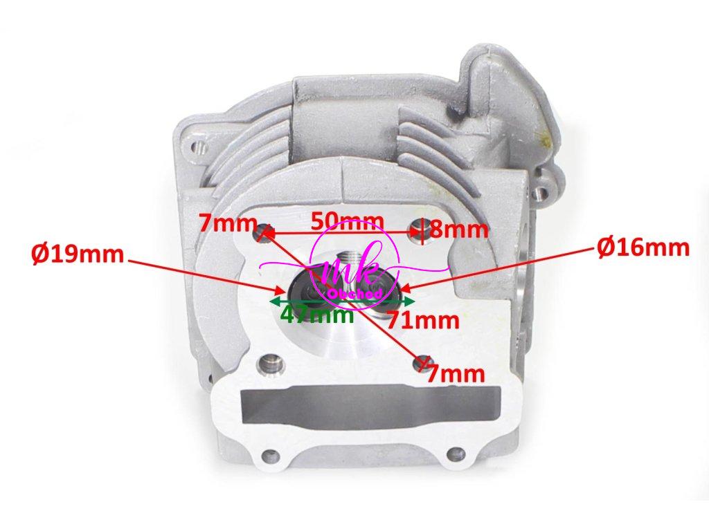 HLAVA GY6-80 47mm KRÁTKÉ VENTILY KPL. WIN