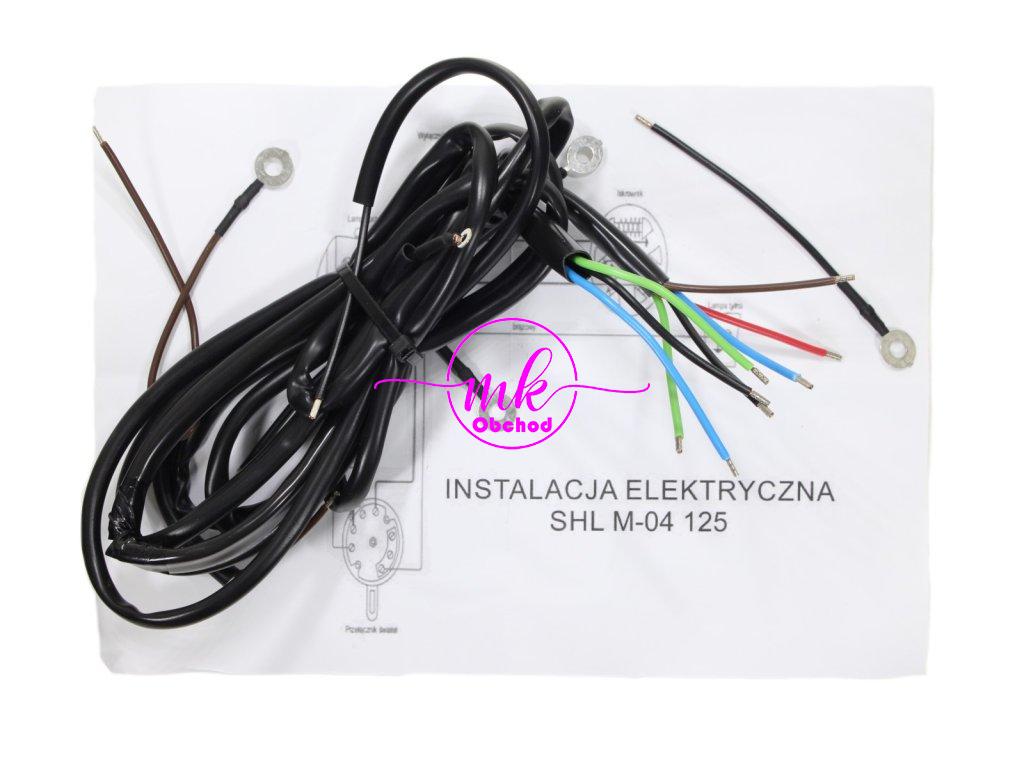 ELEKTRICKÁ INSTALACE SHL M04 125 ČERNÁ ML