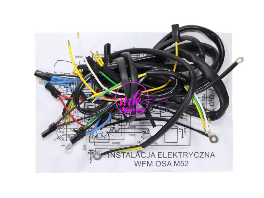 ELEKTRICKÁ INSTALACE WFM OSA M52 ČERNÁ ML