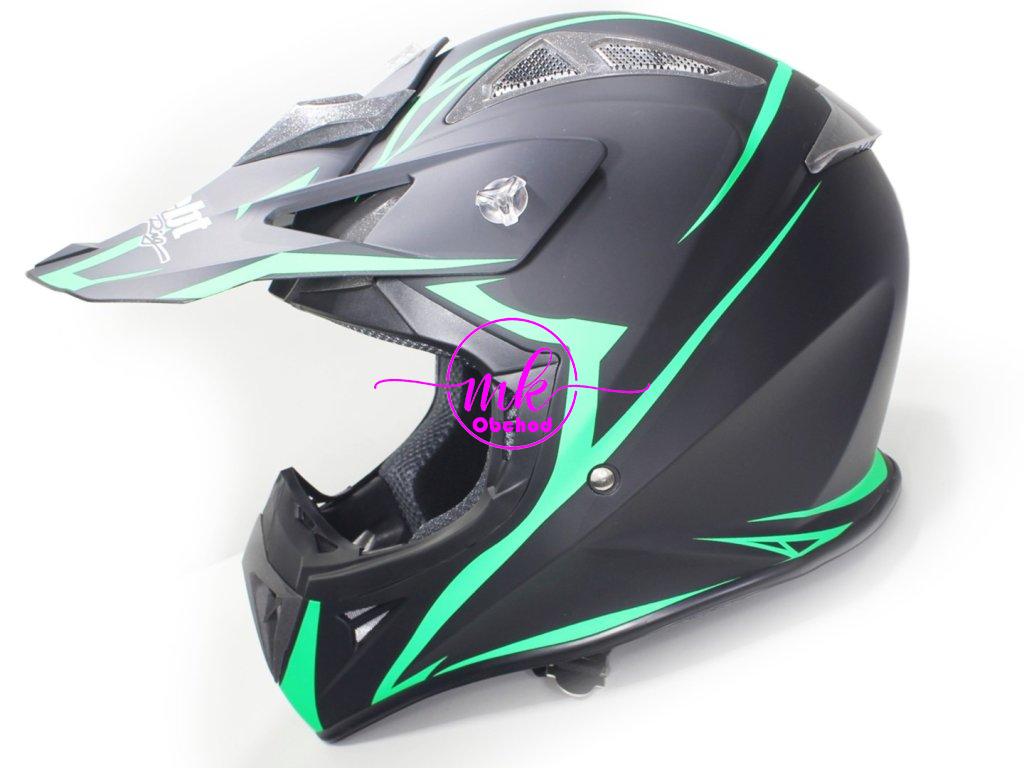 KASK SAFEBET HF-116 FLAT BLACK Q178 ZELENÁ L (BEZ ECE)