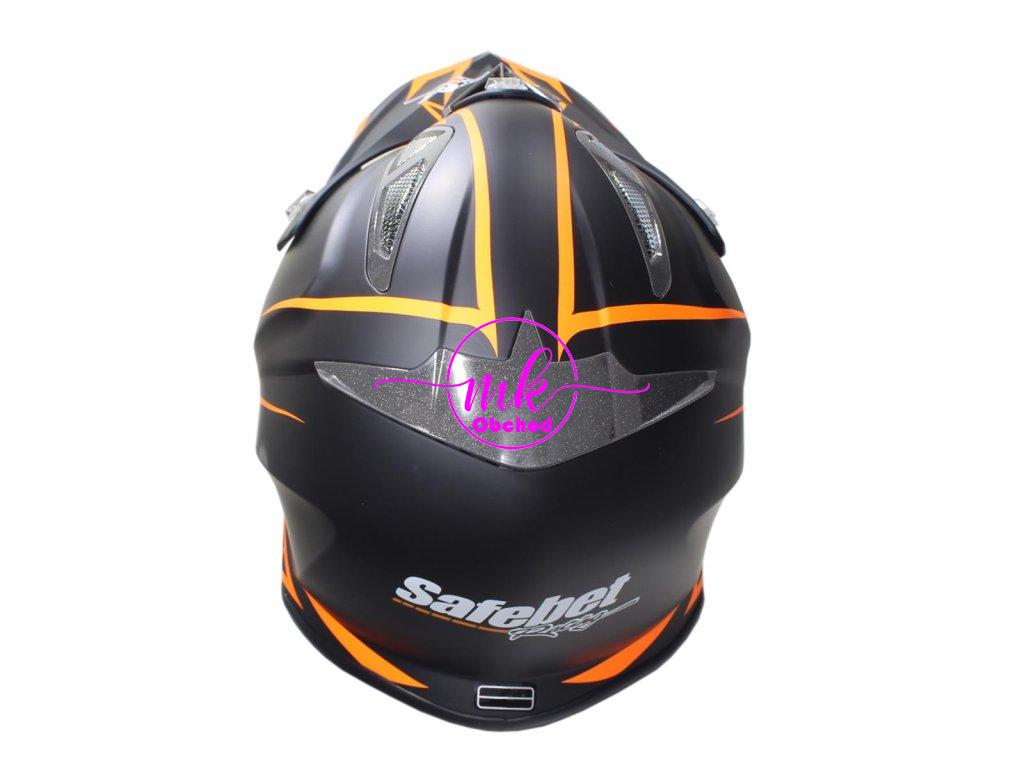 KASK SAFEBET HF-116 FLAT BLACK Q178 ORANŽOVÁ L (BEZ ECE)