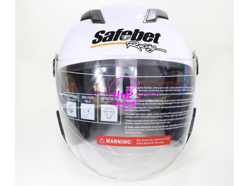 KASK SAFEBET HF-223 BÍLÁ L (BEZ ECE)