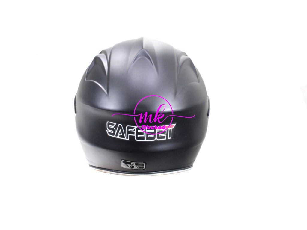 KASK SAFEBET HF-226 FLAT BLACK MALÝ M (BEZ ECE)