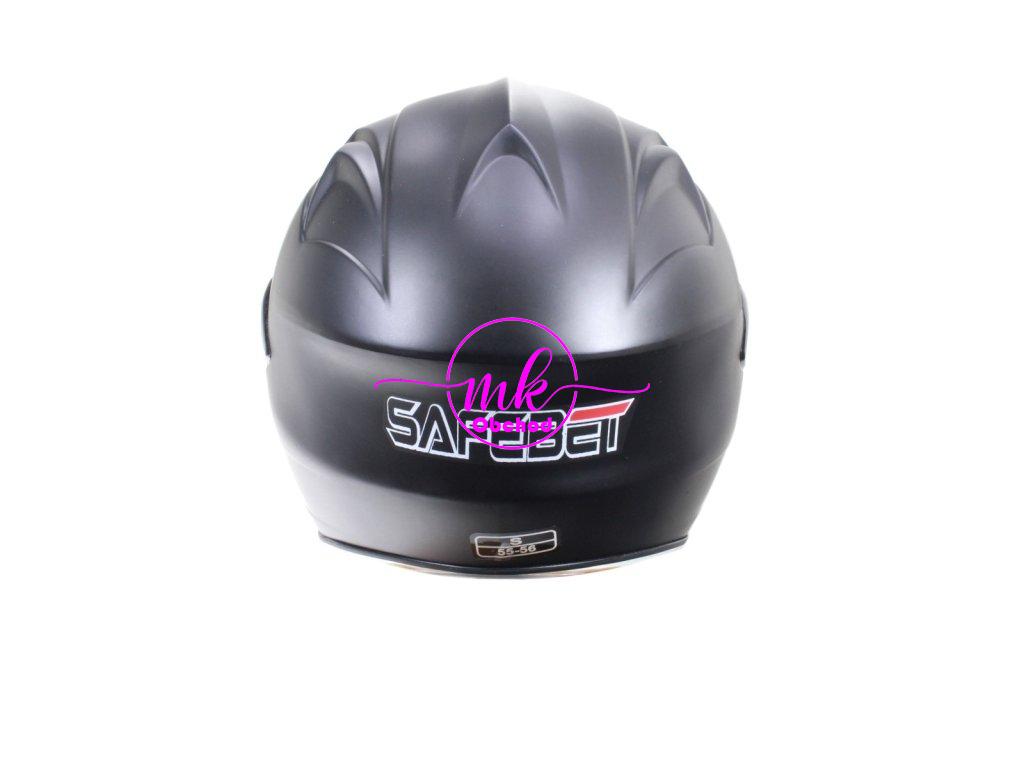 KASK SAFEBET HF-226 FLAT BLACK MALÝ S (BEZ ECE)