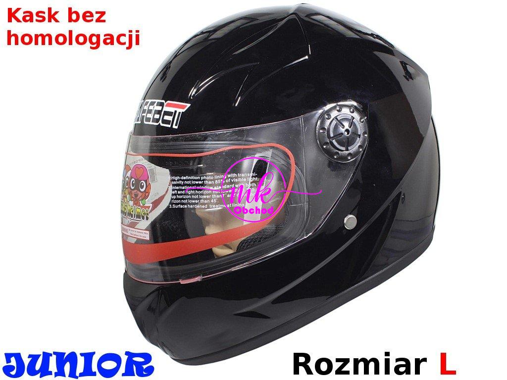 KASK SAFEBET HF-909 BLACK MALÝ L (BEZ ECE)