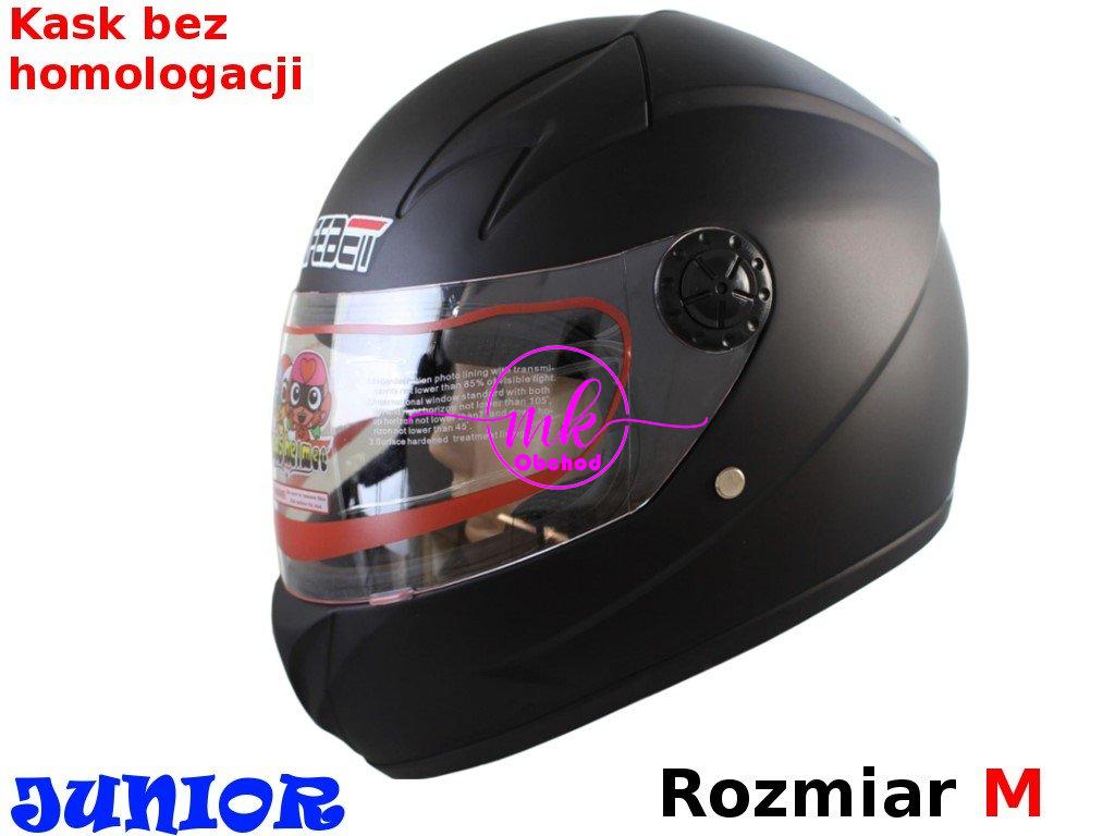 KASK SAFEBET HF-909 FLAT BLACK MALÝ M (BEZ ECE)