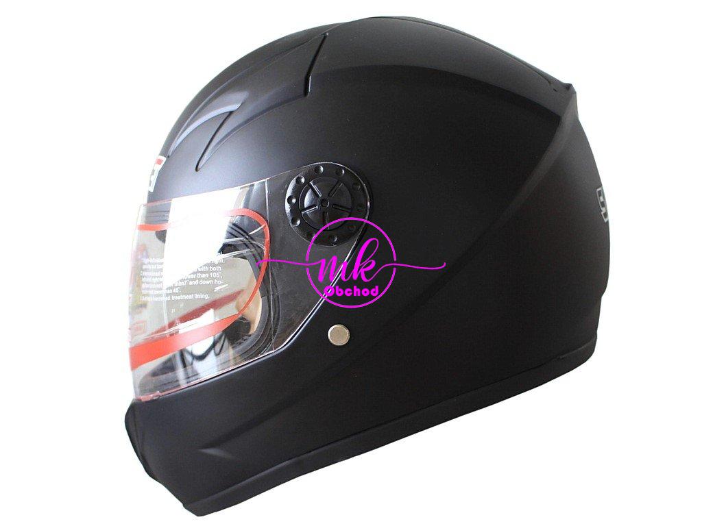 KASK SAFEBET HF-909 FLAT BLACK MALÝ M (BEZ ECE)