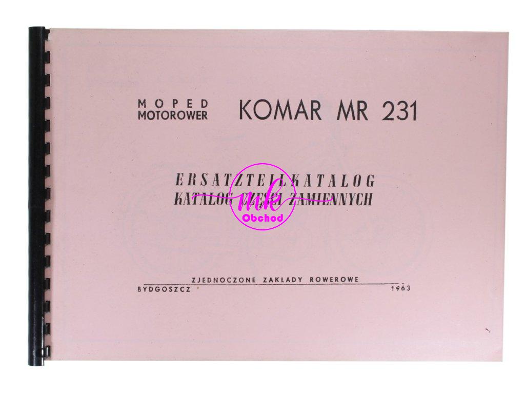 KATALOG NÁHRADNÍCH DÍLŮ KOMAR MR-231