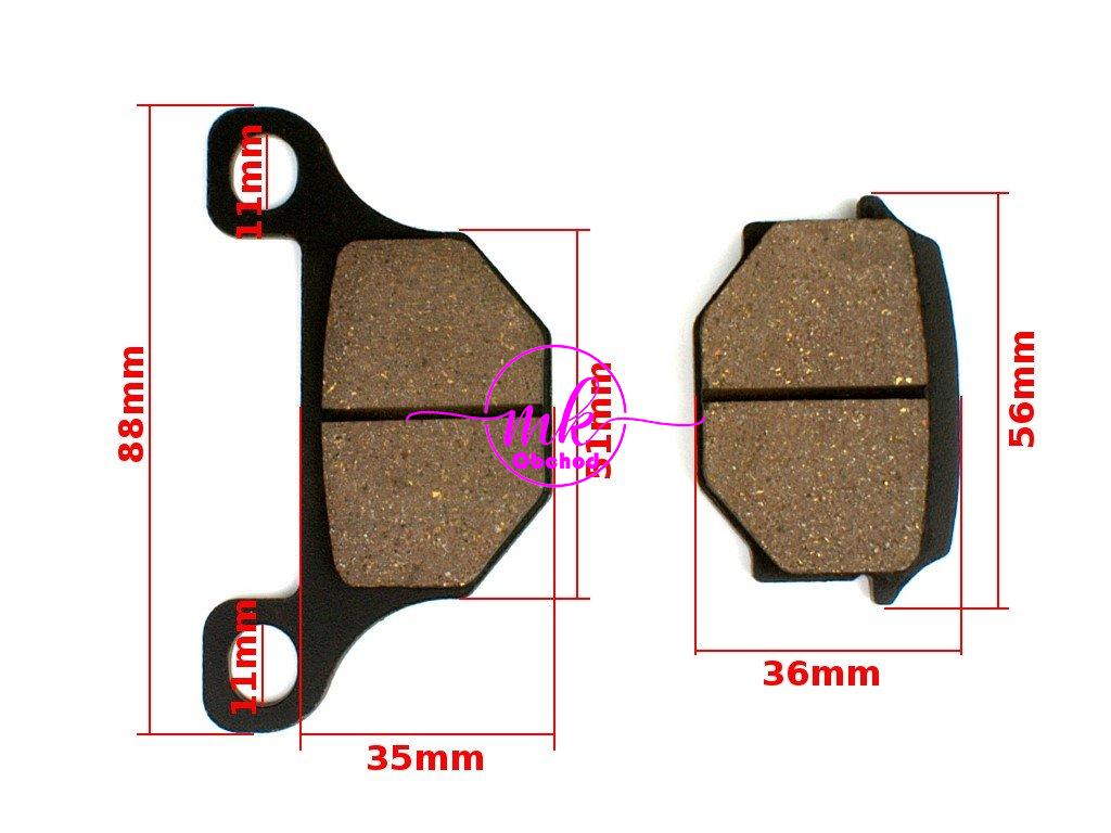 BRZDOVÉ DESTIČKY ROUTER WS50 SUZUKI GS/GX 125 TGB BLADE 250 KEEWAY DRAGON 250 FM