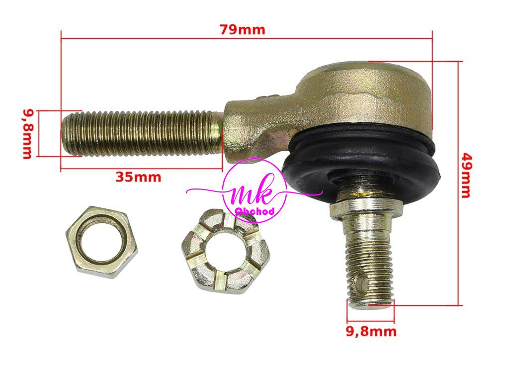 KONCOVKA ŘÍDICÍ TYČE ATV 110/125 PRAVÝ ZÁVIT HB