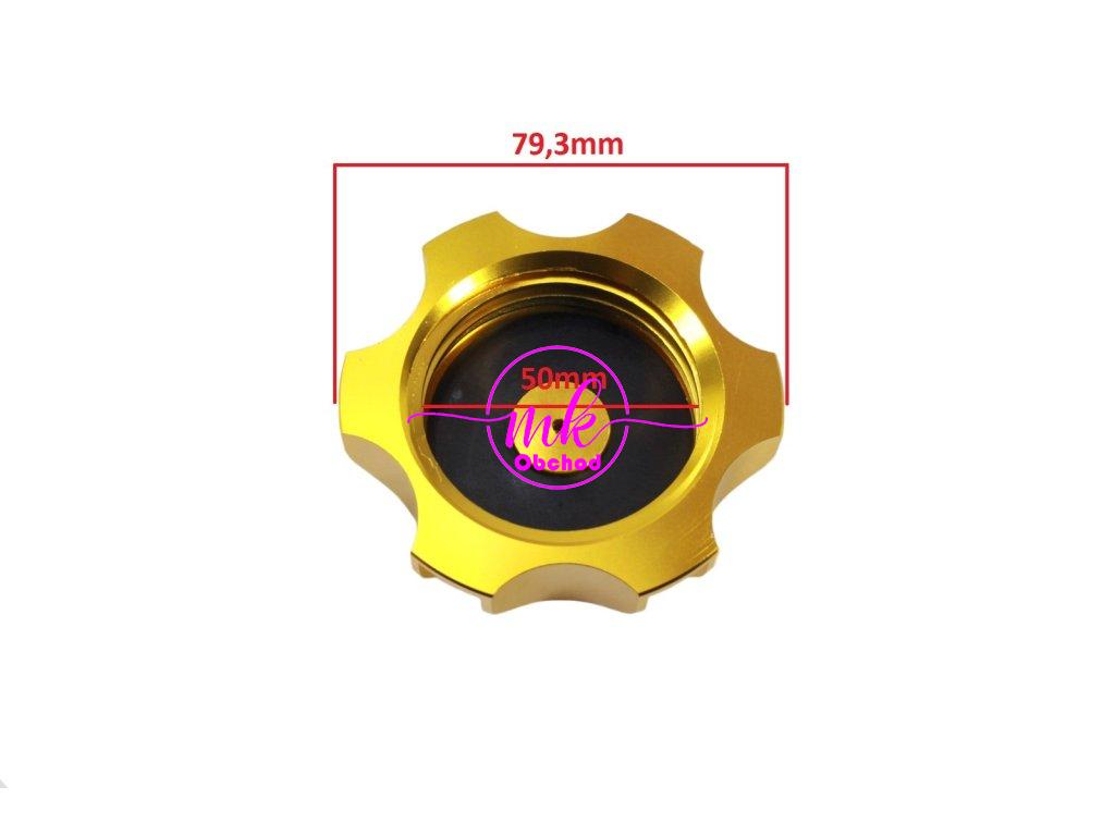 Uzávěr palivové nádrže ATV 110/125 HLINÍK ZLATÝ BRI