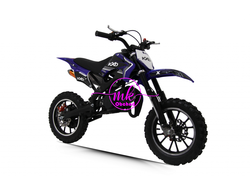 minicross  KXD 701A 49cc 10/10 - modrá