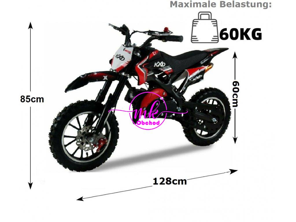 minicross  KXD 701A 49cc 10/10 - oranžová