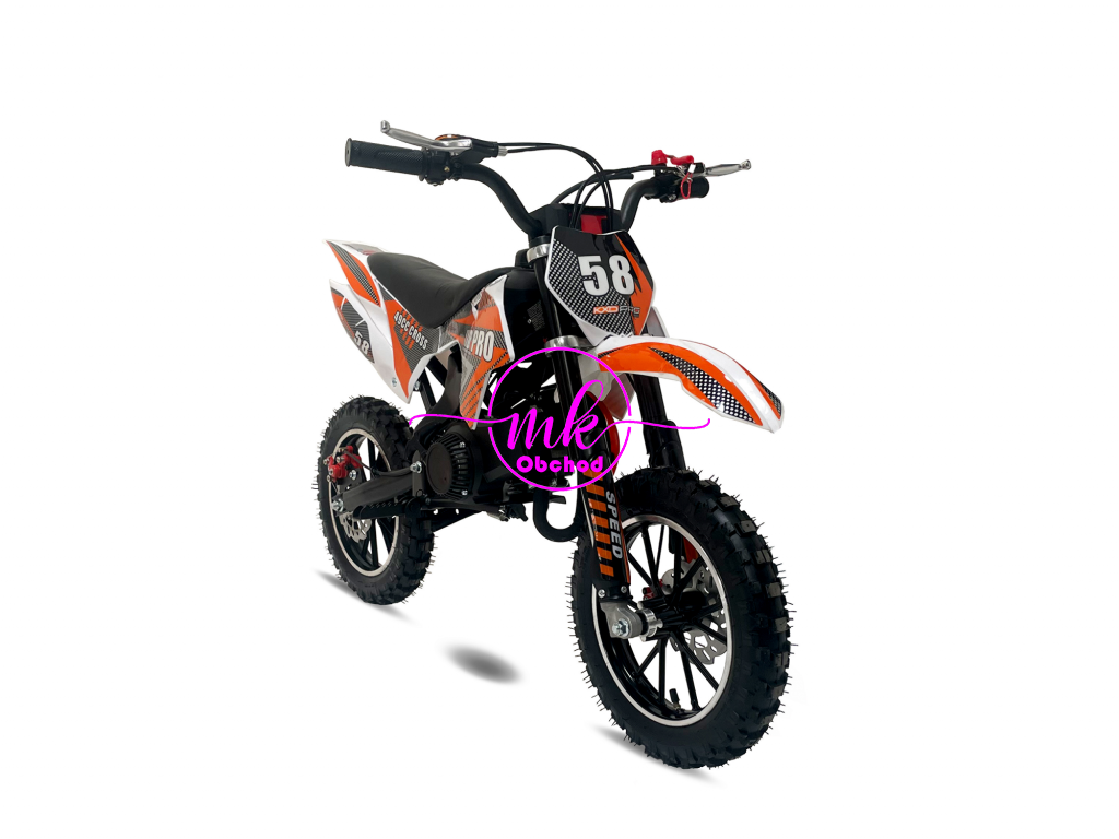 minicross  KXD 702A 49cc 10/10 - oranžová