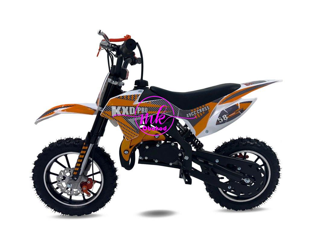 minicross  KXD 702A 49cc 10/10 - oranžová