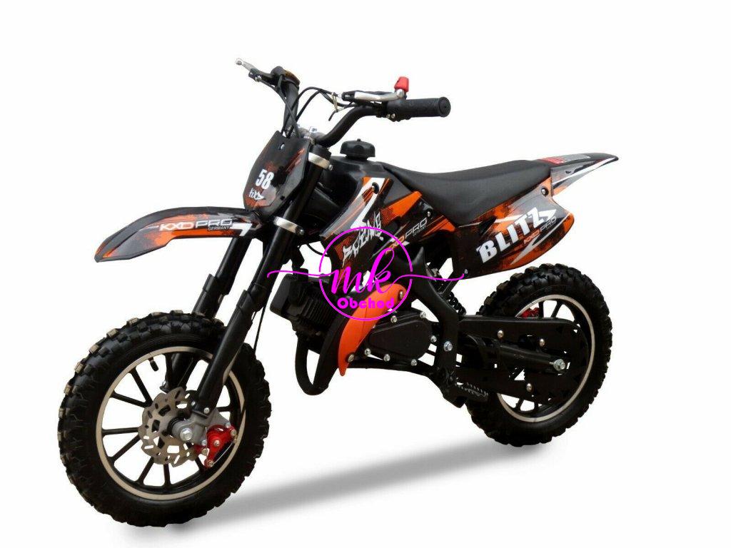 minicross KXD 708A 49cc 10/10 - oranžová