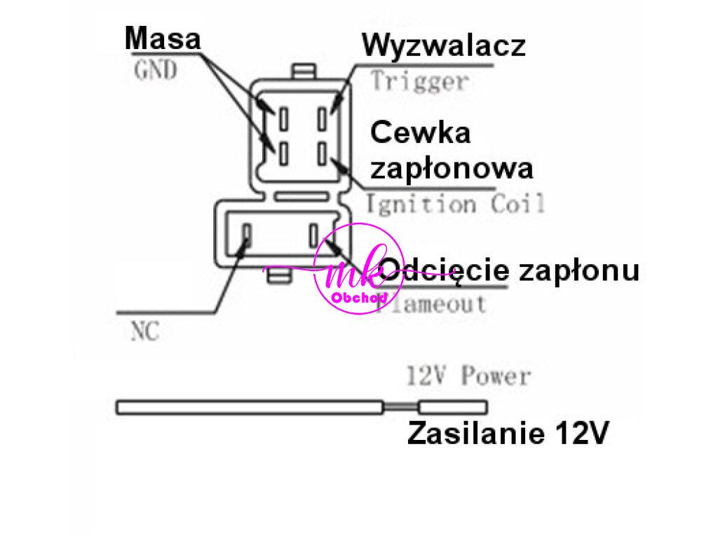 ZAPALOVACÍ MODUL ATV 125 CG MOPED STEJNOSMĚRNÝ PROUD JT