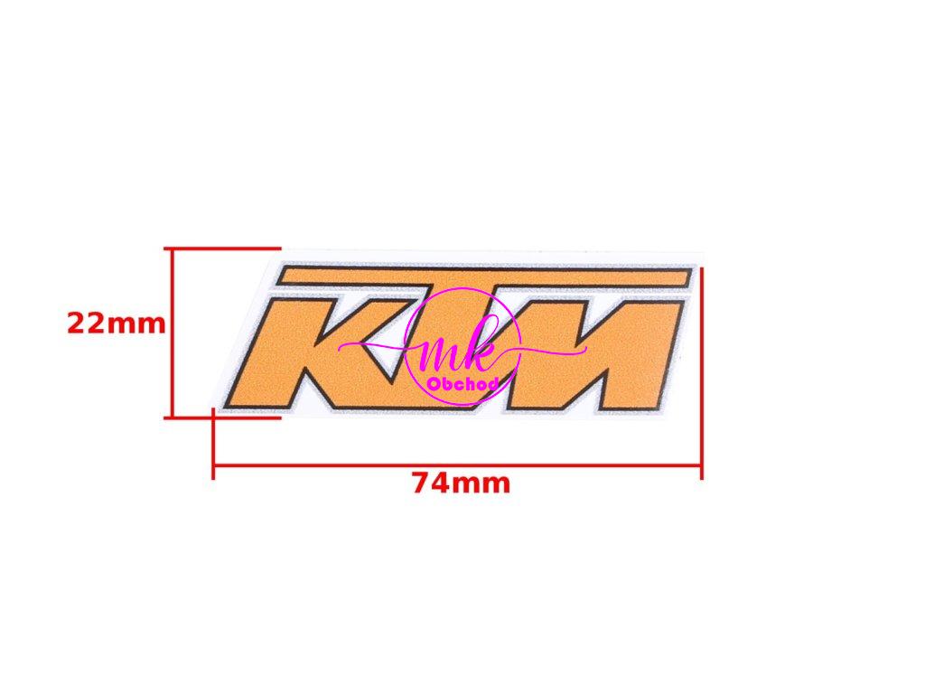 NÁLEPKA KTM ORANŽOVÁ MALÁ