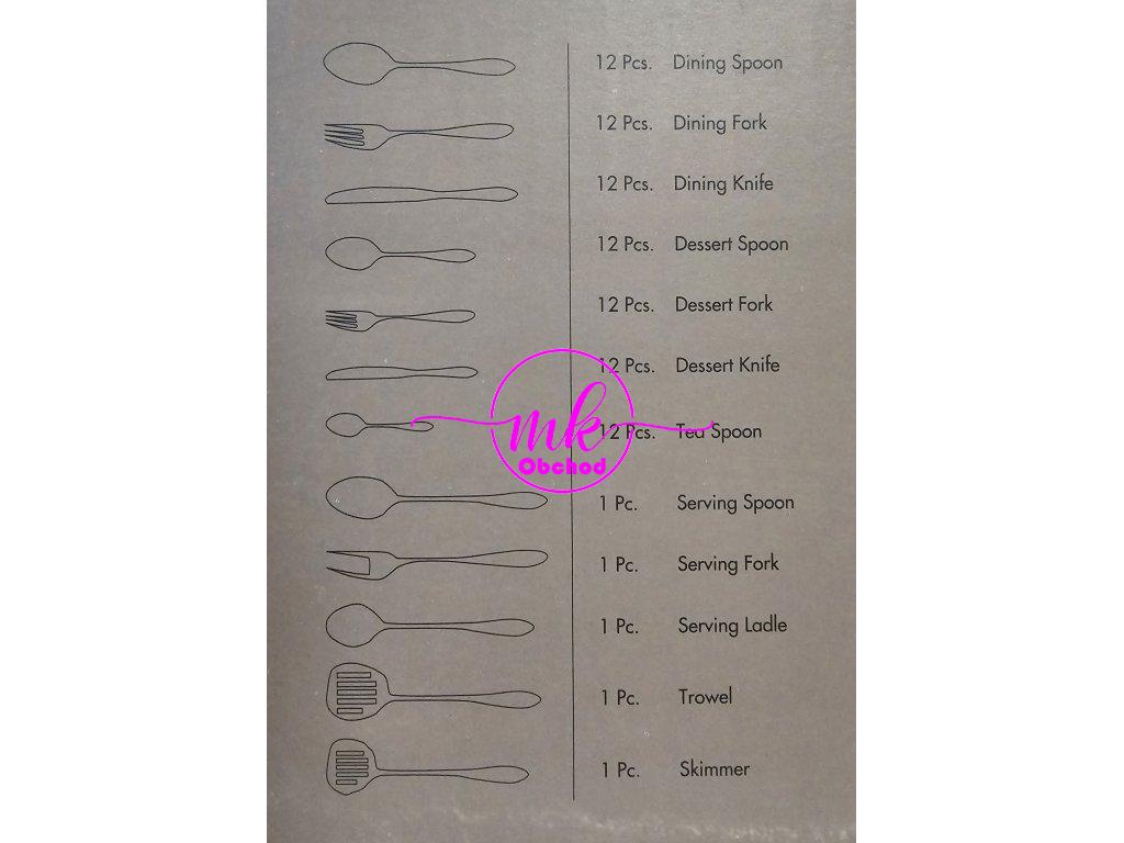nerezová sada příborů - Siena A2311 KORKMAZ 89 ks