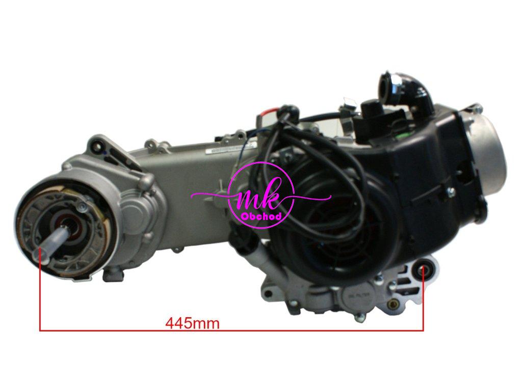 MOTOR GY6-80 KOLO 12'' DVOJITÝ TLUMIČ NEW FUXIN