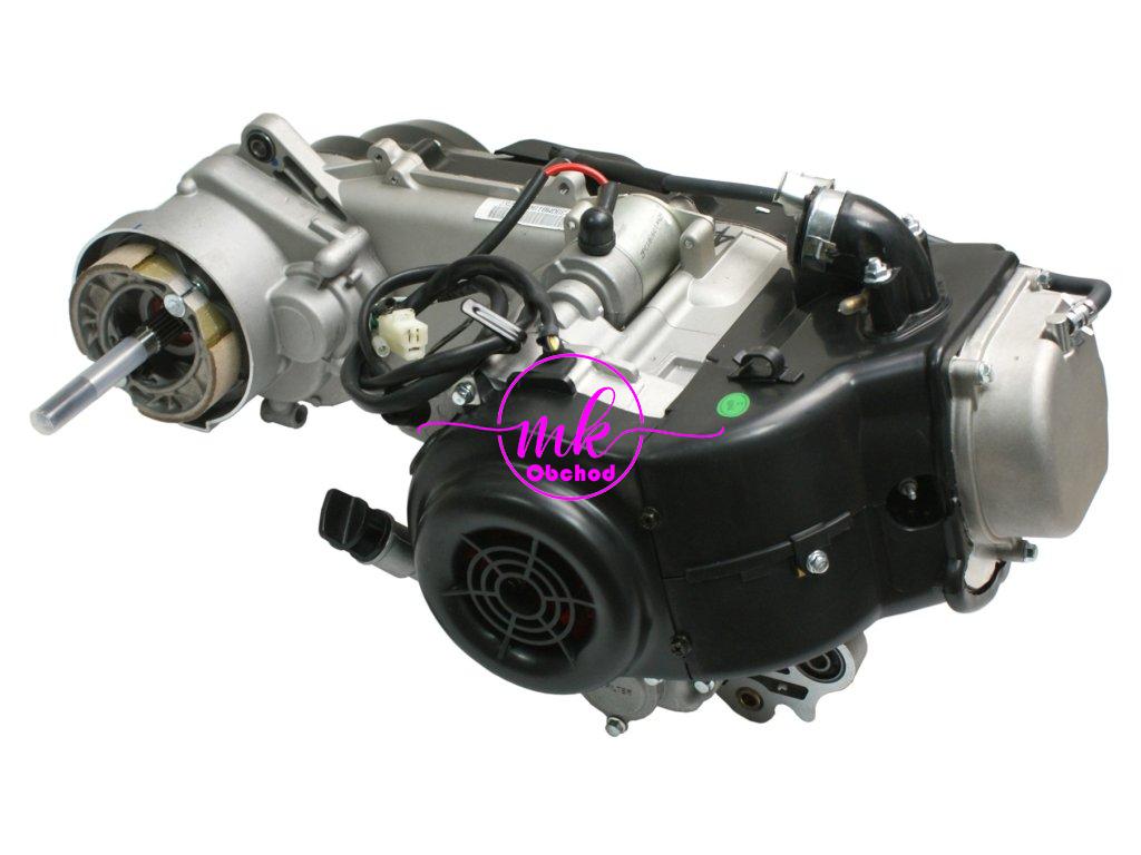 MOTOR GY6-80 KOLO 12'' DVOJITÝ TLUMIČ NEW FUXIN