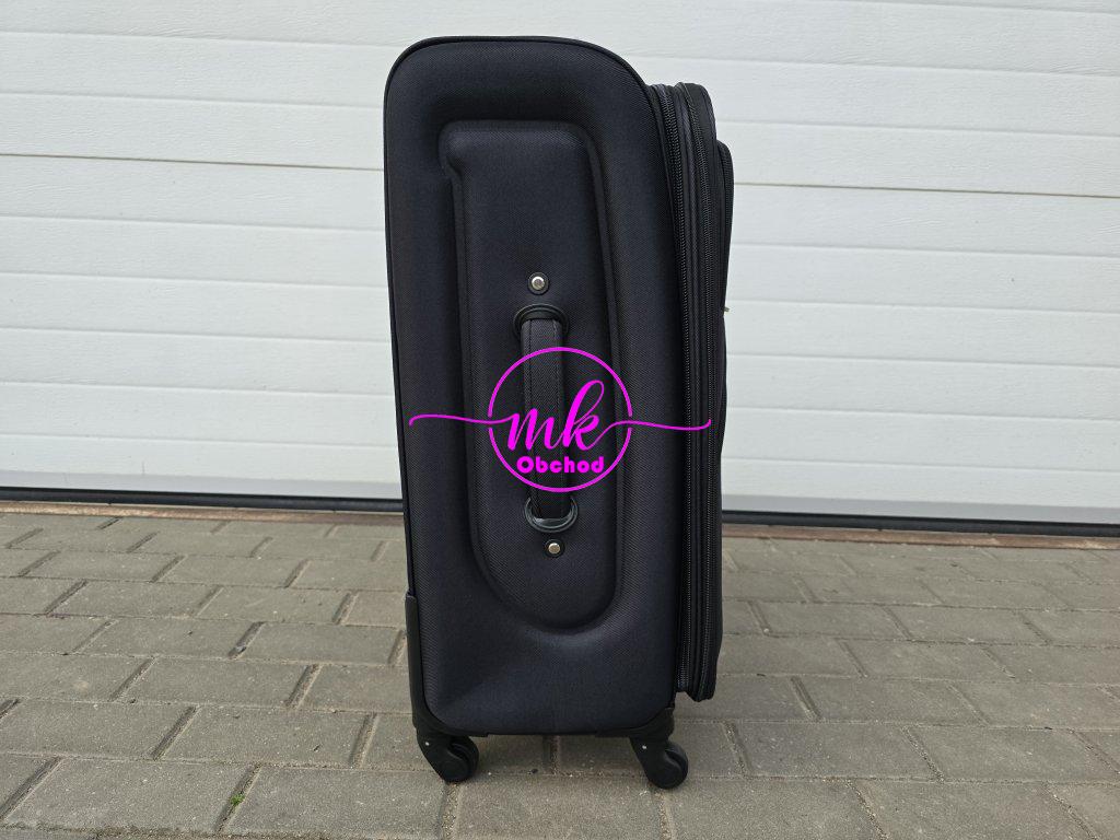 střední textilní kufr MTC - černý