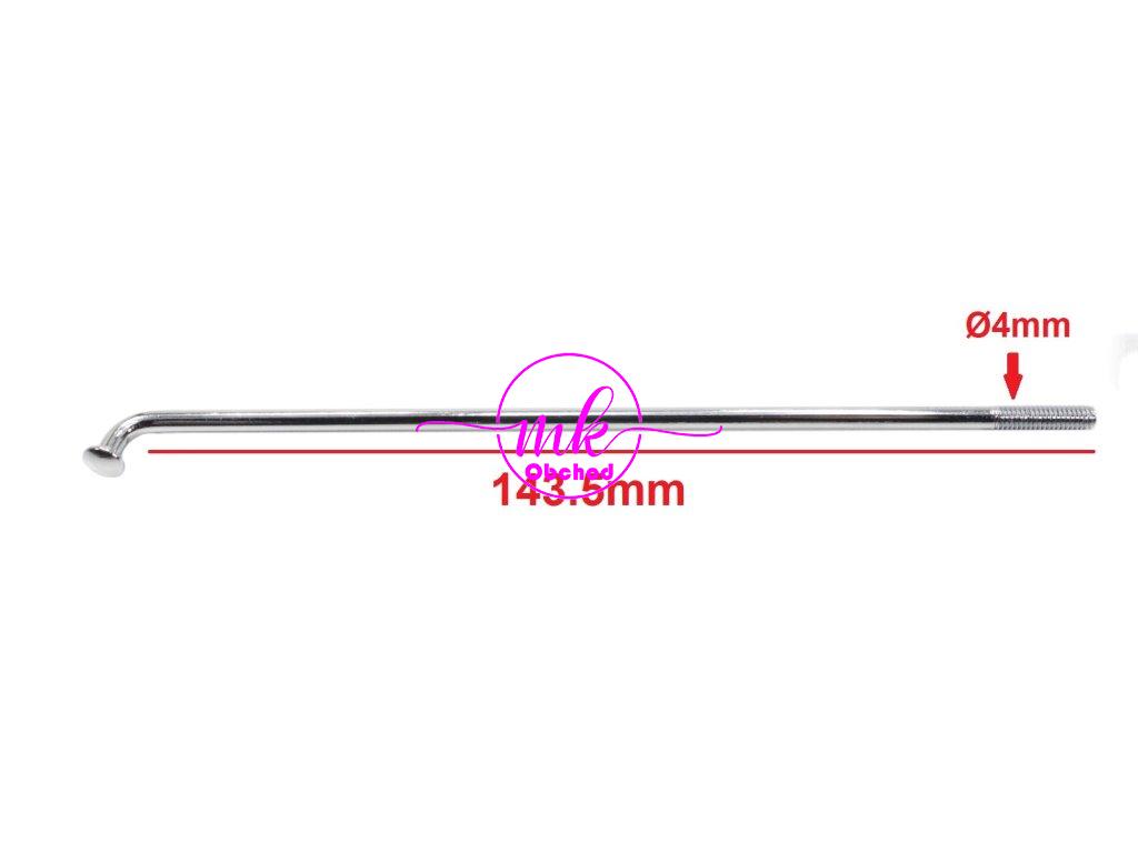 DRÁT SIMSON S50 S51 S70 S53 KR51/1 KR51/2 SR4-1 SR4-2 SR4-3 SR4-4 143,5x3,5mm CHROM 36ks. MR