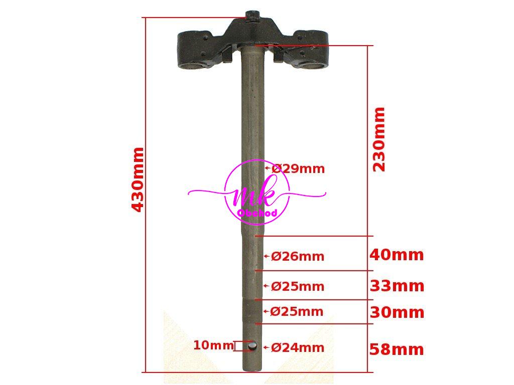 TYČ BAOTIAN GY6-50 KOLO 10" SKÚTR BAOTIAN ORG PHE