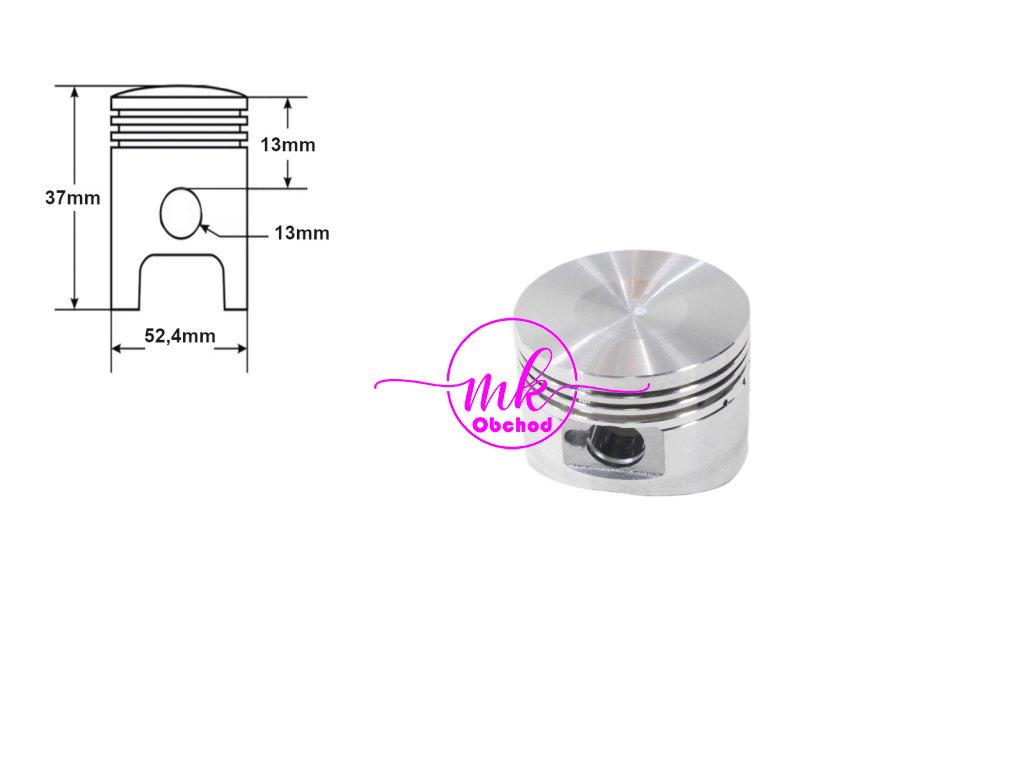 PÍST ATV 110 52.4mm ČEP 13mm SADA. VÝHRA