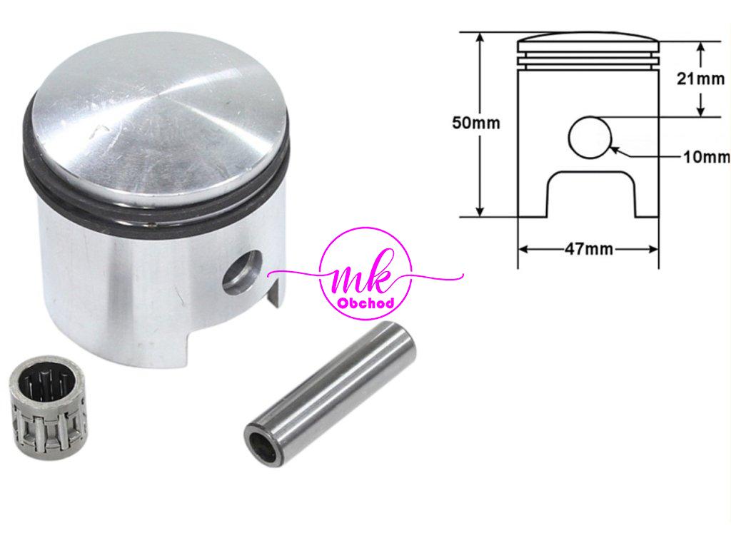 KOMPLETNÍ PÍST PRO MOTOROVÉ KOLO 70 47mm