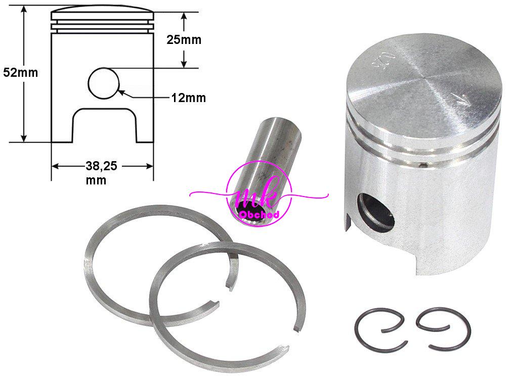 PÍST SIMSON S51 38,25mm 1 BRUS STD