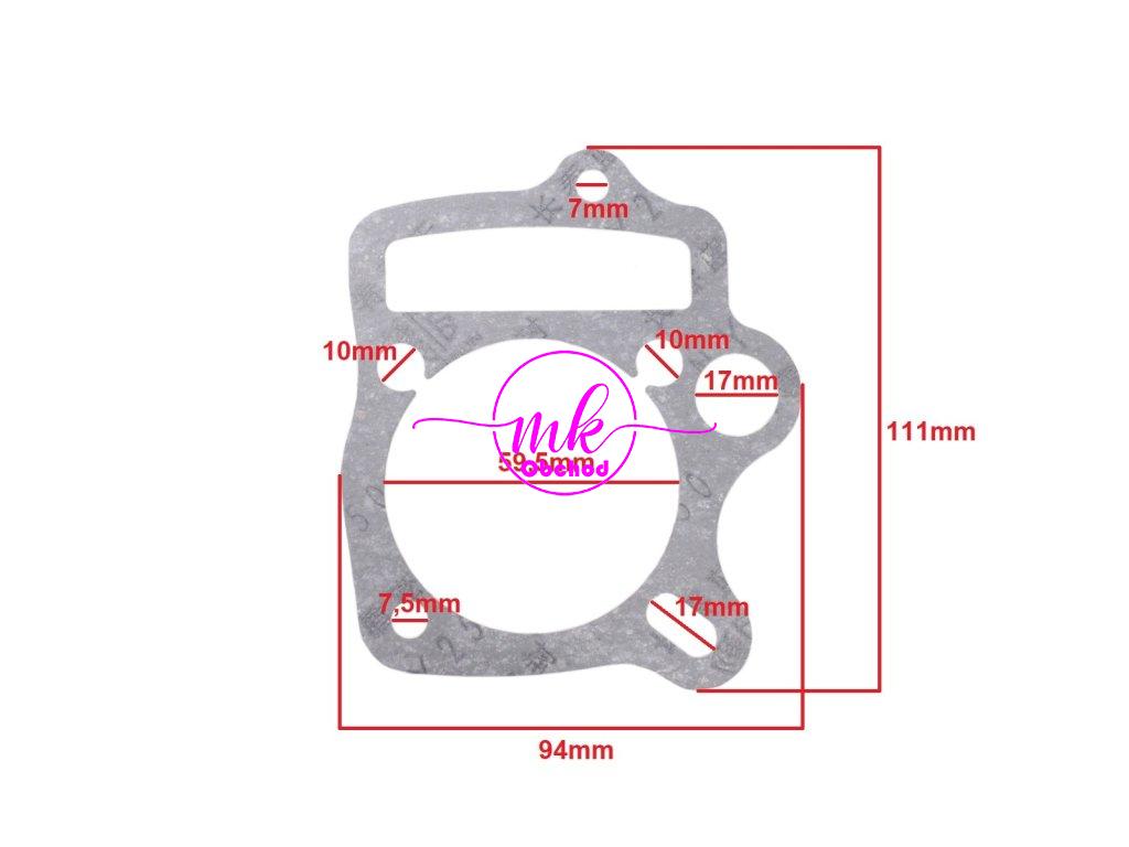 TĚSNĚNÍ ATV 125 HLAVY A VÁLCE 54mm SADA BRI