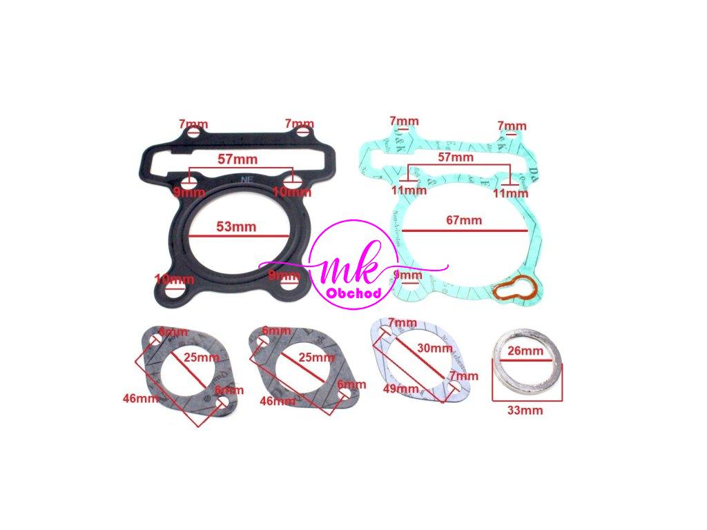 TĚSNĚNÍ HLAVY MOTORU SYM ORBIT II 125 2010-2014 SADA TAIWAN