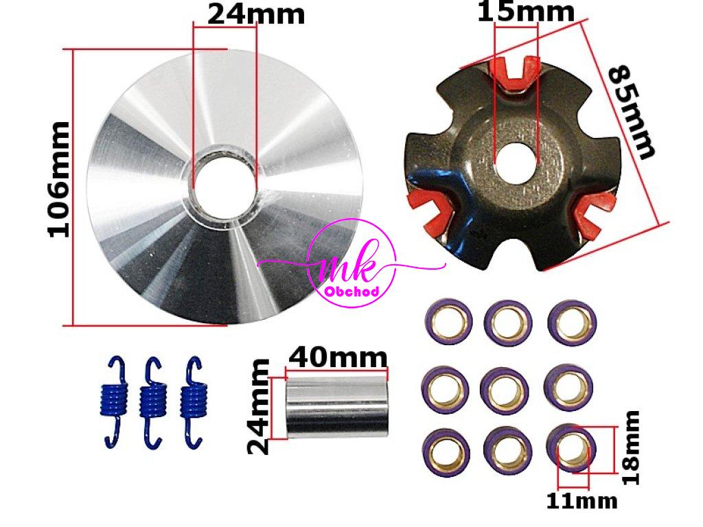 Variátor GY6-150 ATV150 Tuning nový 10 gramů