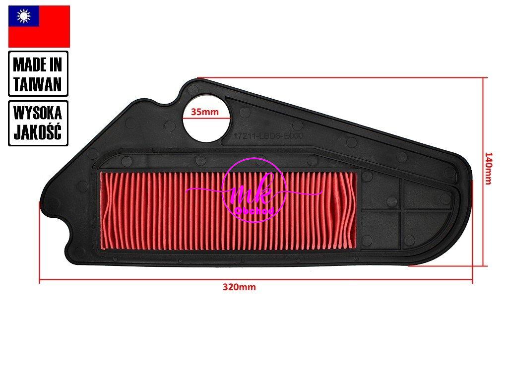 VLOŽKA VZDUCHOVÉHO FILTRU KYMCO AGILITY RS 50 TAIWAN