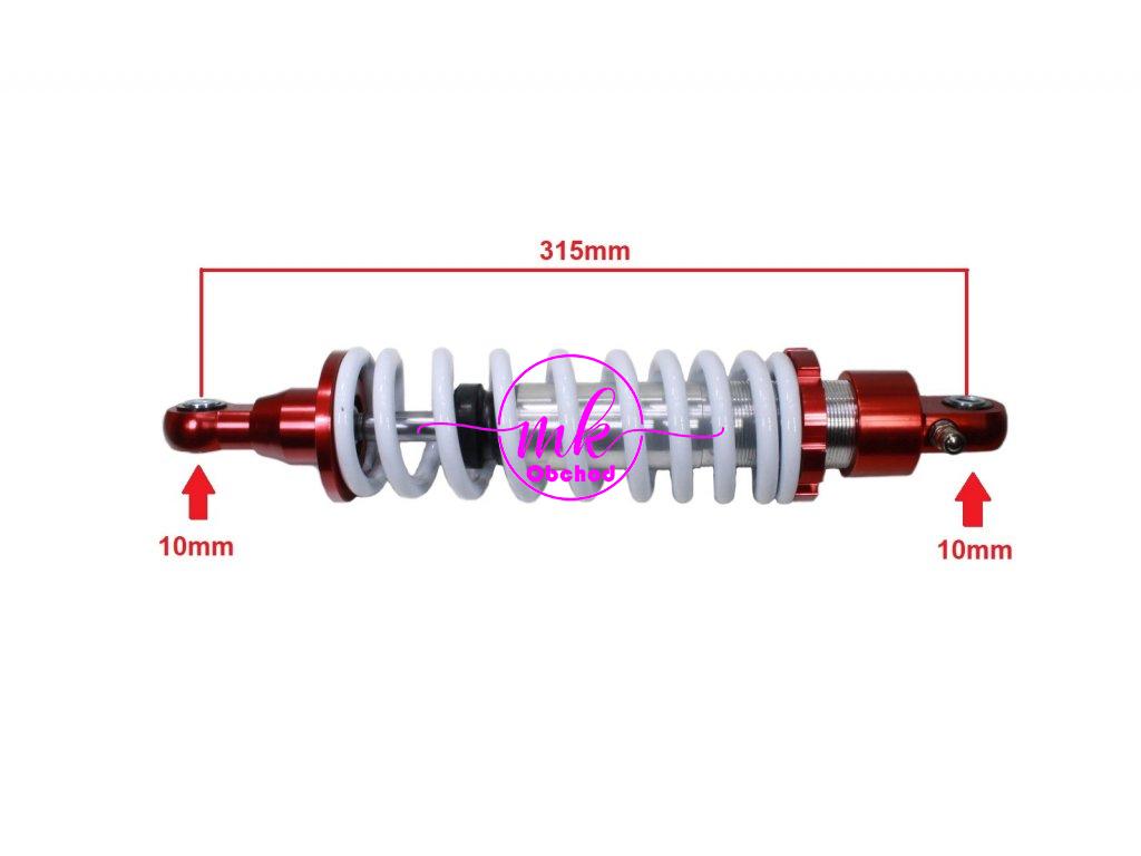 zadní tlumič dirtbike pitbike 315mm