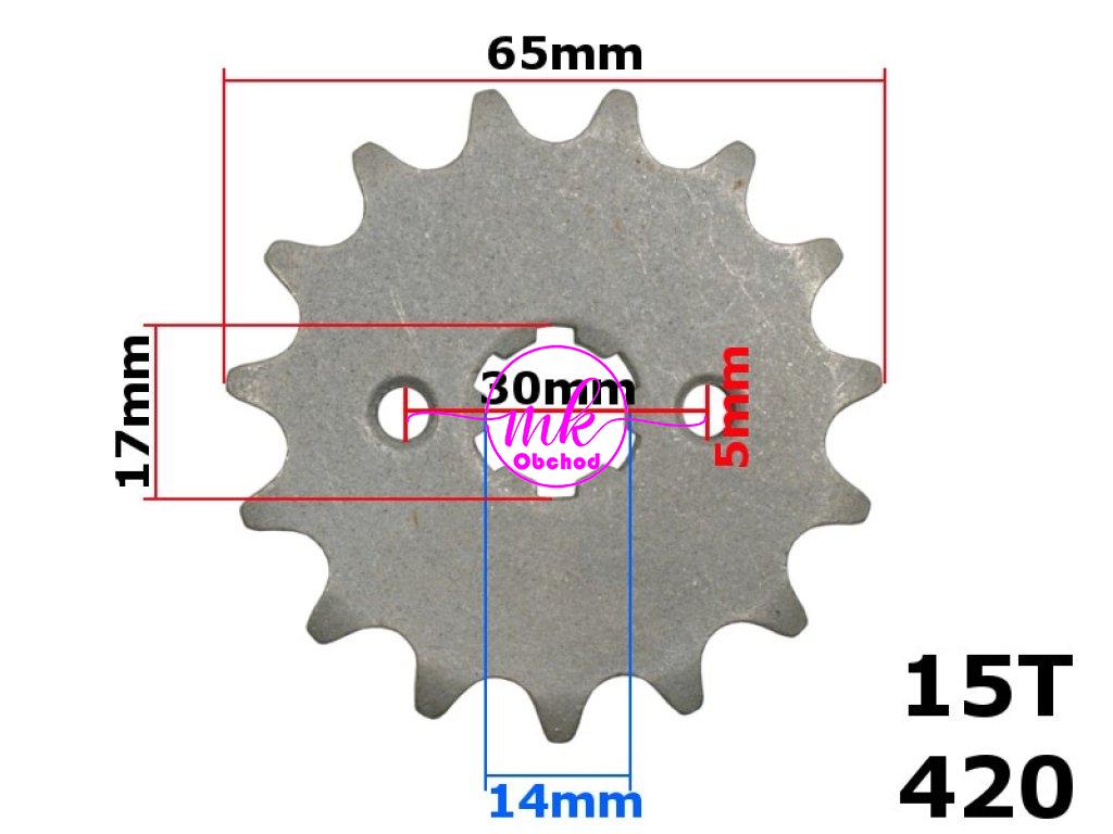PŘEDNÍ OZUBENÉ KOLO 420-15z ATV 110 ROB