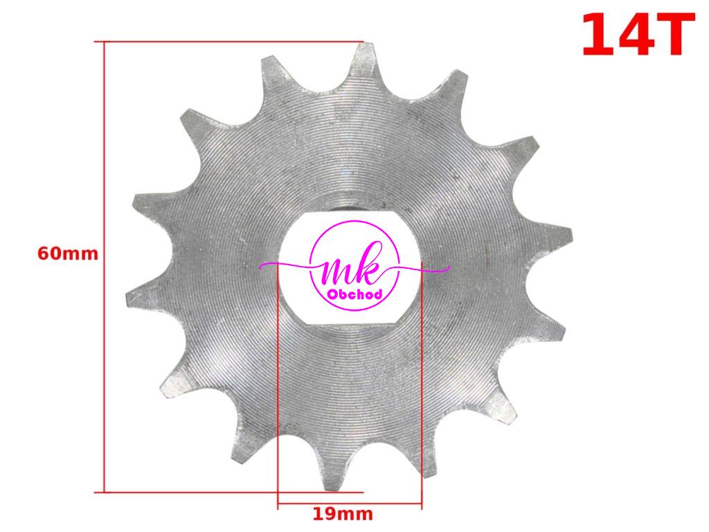 PŘEDNÍ OZUBENÉ KOLO SIMSON S51 14z ML