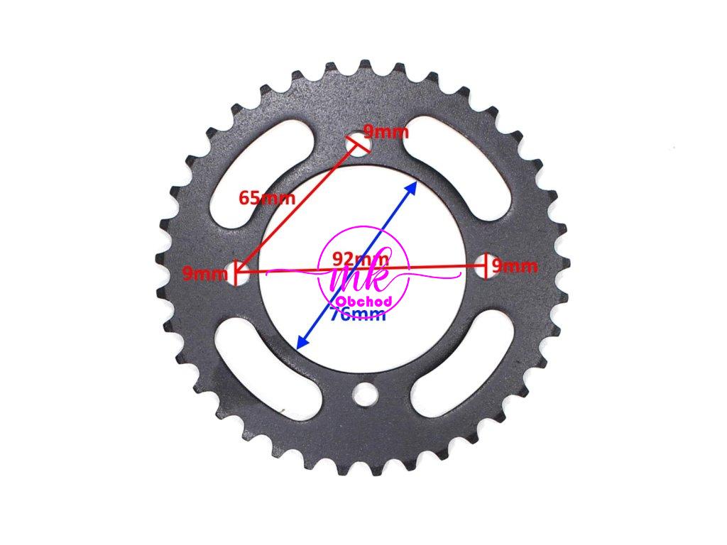 ZADNÍ ROZETA 420-37z CROSS 125 NOVÝ TYP HB