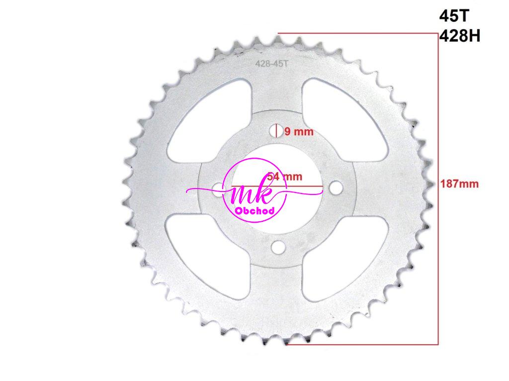 ZADNÍ ROZETA 428-45z ROMET OGAR ROUTER WS50 HB