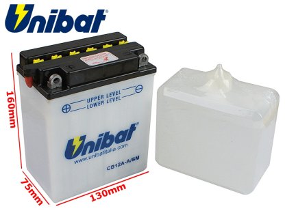 AKUMULÁTOR UNIBAT CB12A-A/E L+ YB12A-A