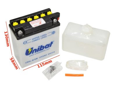 AKUMULÁTOR UNIBAT CB5L-B P+ 5Ah YB5L-B