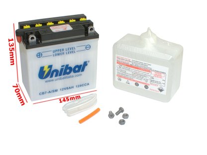 AKUMULÁTOR UNIBAT CB7-A L+ 8Ah