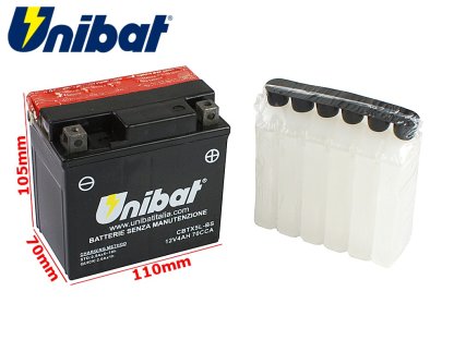 AKUMULÁTOR UNIBAT CBTX5L-BS P+ 4Ah YTX5L-BS