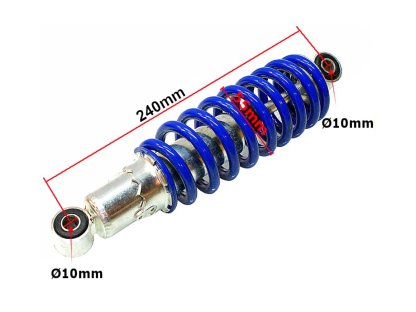 ZADNÍ TLUMIČ ATV 110/125 MODRÝ HB