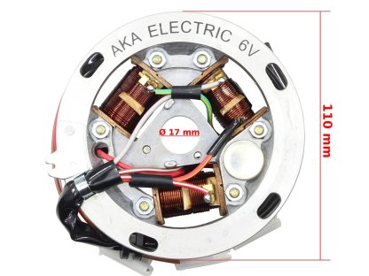 ZAPALOVACÍ APARÁT STATOR SIMSON S51 S70 KR51/2 6V 25/21W AKA ELECTRIC DE