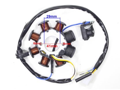 ZAPALOVACÍ APARÁT STATOR GY6-50 2 ZAPALOVACÍ CÍVKY